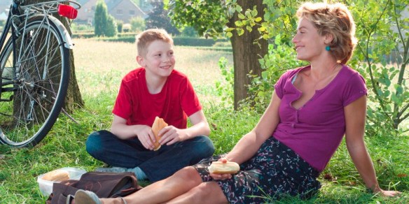 A scene from the Dardenne brothers' THE KID WITH A BIKE, playing at French Cinema Now, October 27 - Nov 2 at San Francisco Film Society | New People Cinema and Landmark's Embarcadero Center Cinema.