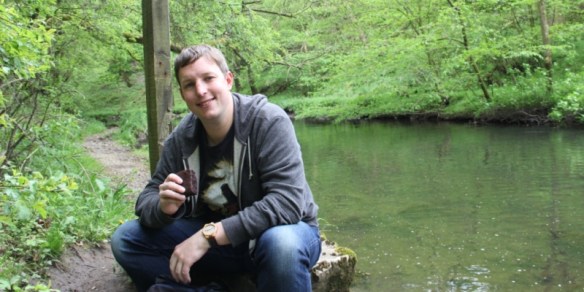 One of the many, many snack breaks. I'm a fan of brownies, so when I found a Bakewell Brownie there was no stopping me.